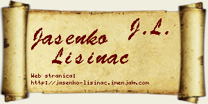 Jasenko Lisinac vizit kartica